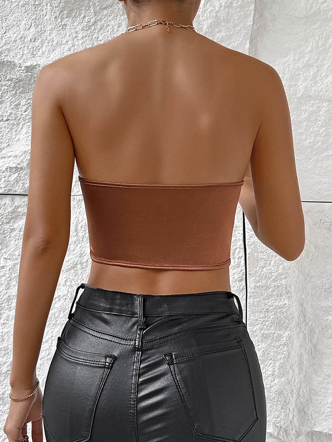 Diamond Dazzle Backless Bustier