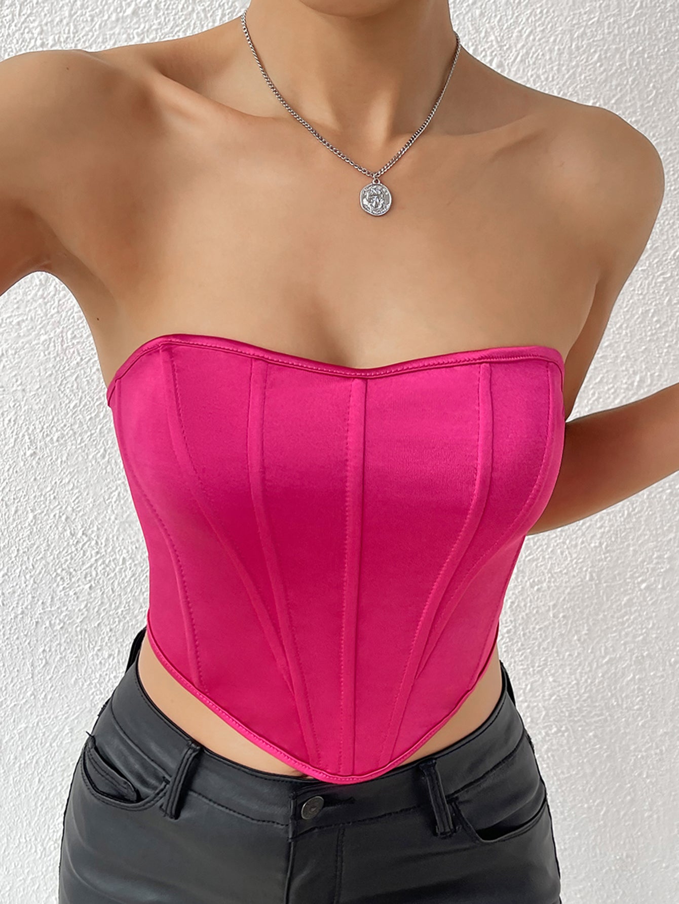Diamond Dazzle Backless Bustier