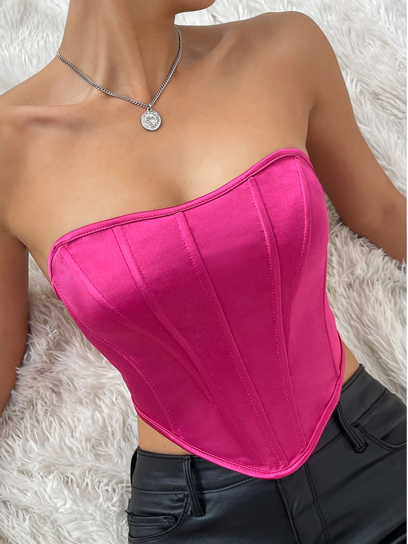 Diamond Dazzle Backless Bustier