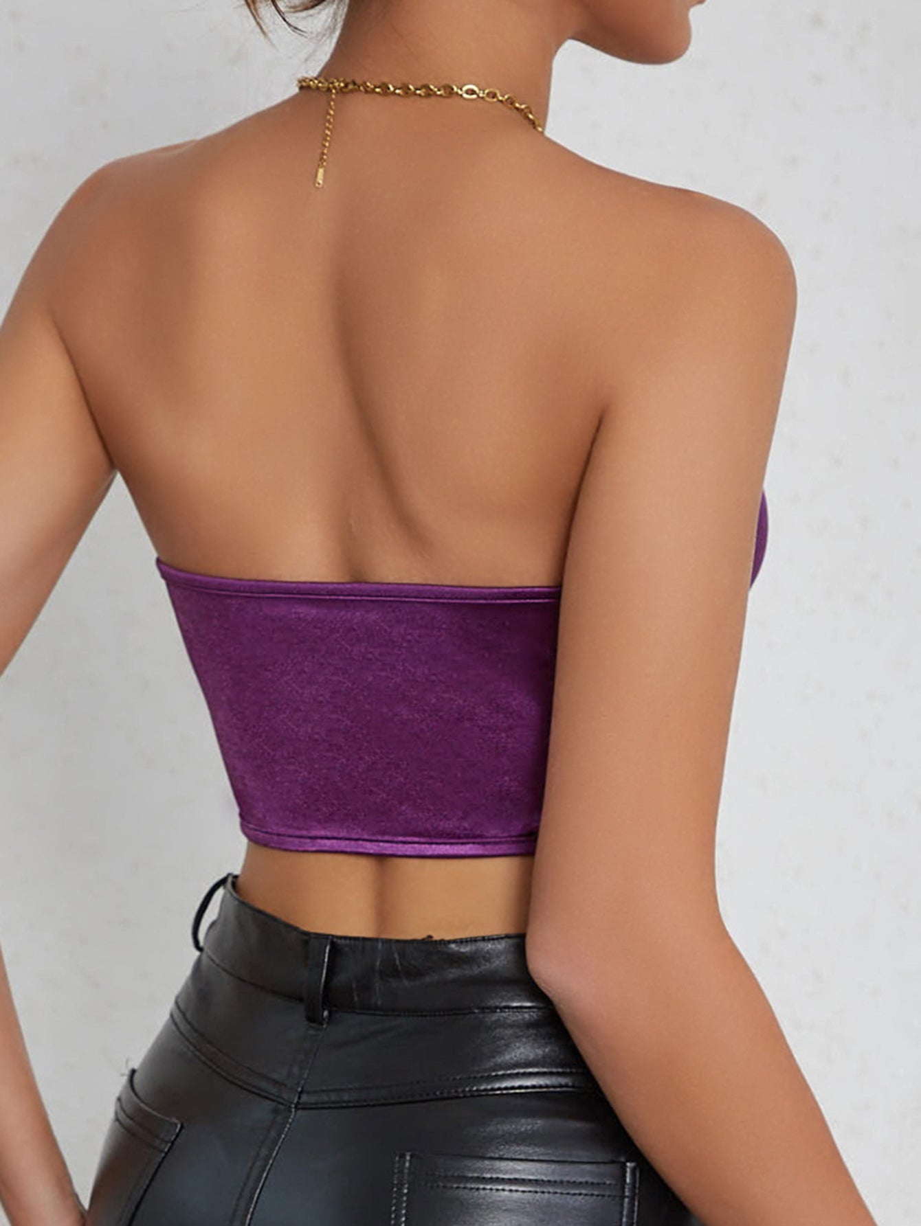 Diamond Dazzle Backless Bustier