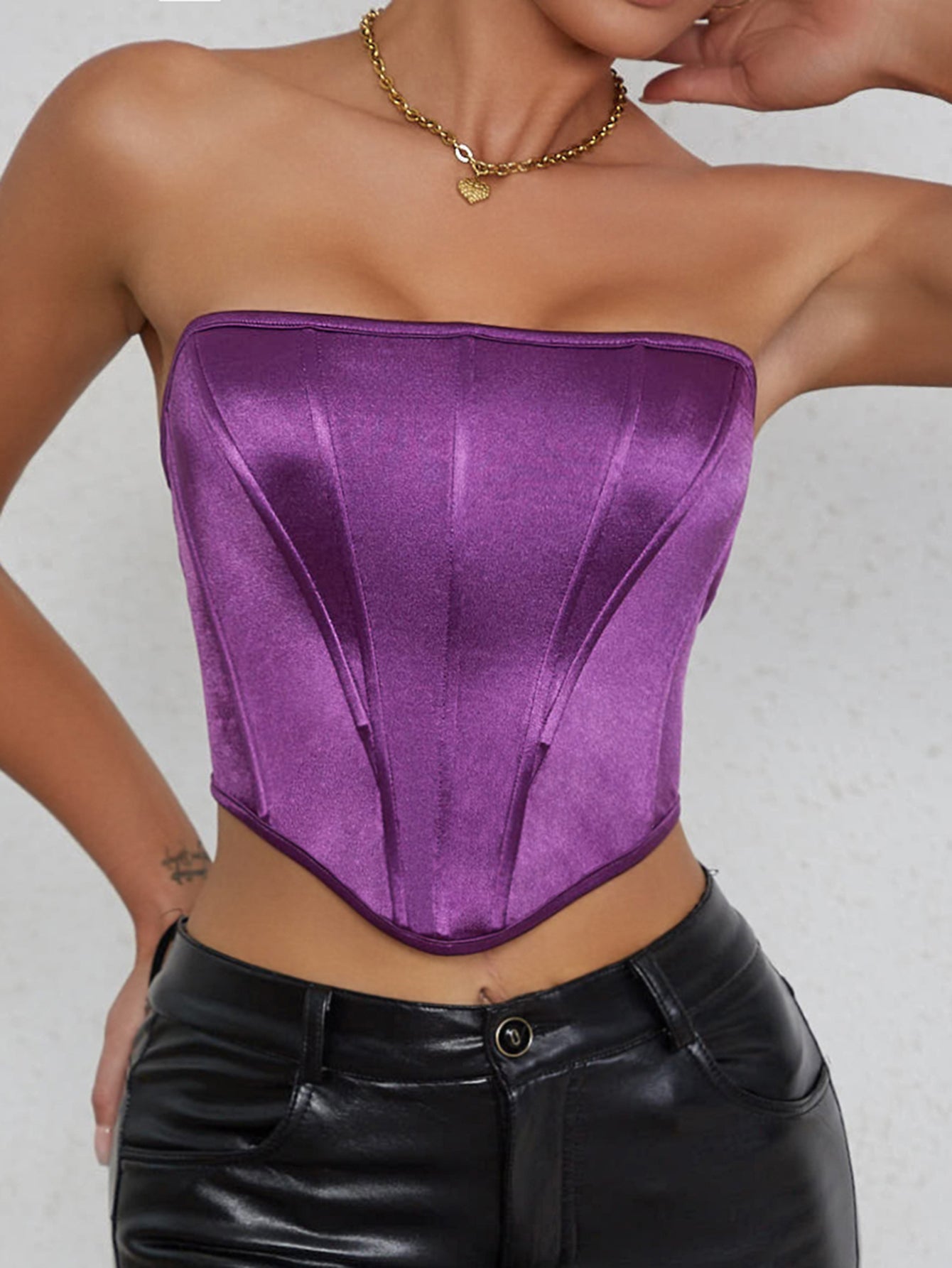 Diamond Dazzle Backless Bustier